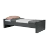 Woood Dennis Bed Steel Grey 90 x 200 cm