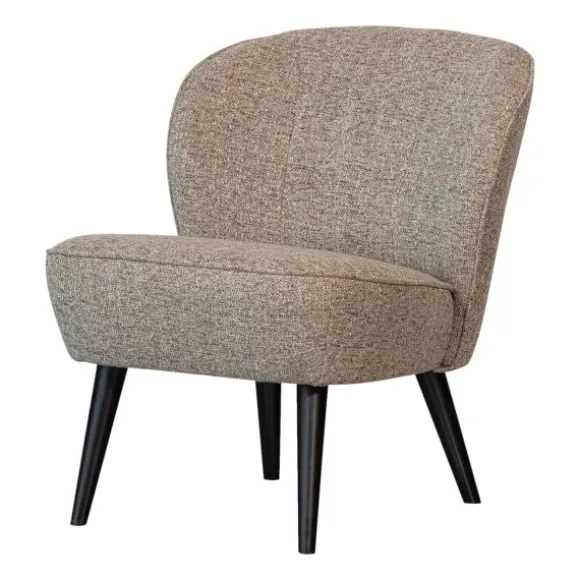 Woood Fauteuil - Sara - Geweven Stof Naturel Melange