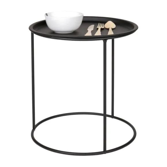 Woood Ivar Bijzettafel – Medium – Zwart