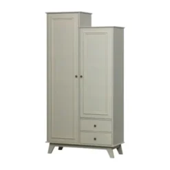 Woood Lily Kledingkast 2-Deurs Grenen Clay