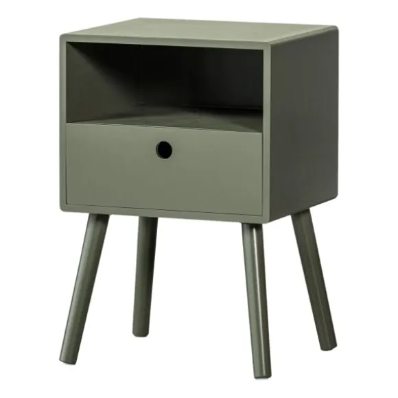 Woood Nachtkastje - Ozzy - Hout Warm Groen