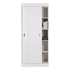 Woood Row Opbergkast Wit 2-Deurs