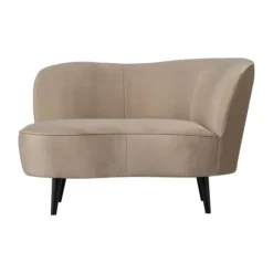 Woood Sara Fauteuil – Fluweel – Khaki