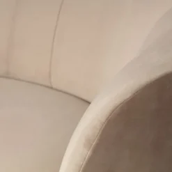 Woood Sara Fauteuil – Fluweel – Khaki