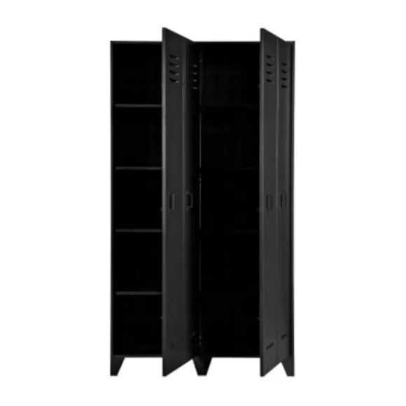 Woood Stijn Kast 2-Deurs Zwart