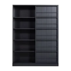 Woood Swing Schuifdeurkast – Grenen – Zwart