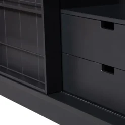 Woood Swing Schuifdeurkast – Grenen – Zwart