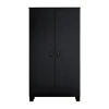 Woood Ties Kledingkast Zwart 2-Deurs