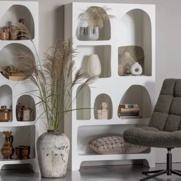 Woood Vakkenkast - Caz - Breed - Wit