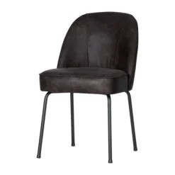 Woood Vogue Eetkamerstoel – Leer – Zwart