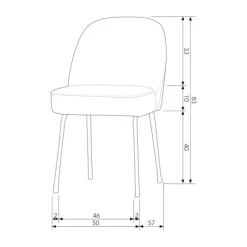 Woood Vogue Eetkamerstoel – Poppy Grey